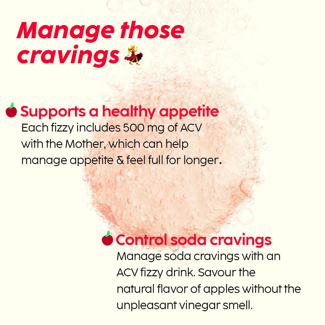 Apple Cider Vinegar Effervescent Tablets – 500mg ACV with Vitamin B6 & B12