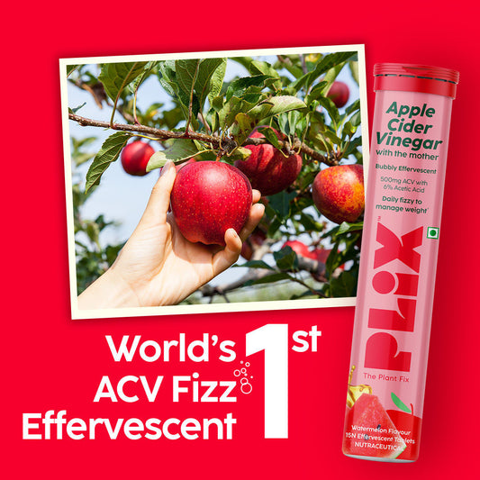 Apple Cider Vinegar Effervescent Tablets – 500mg ACV with Vitamin B6 & B12